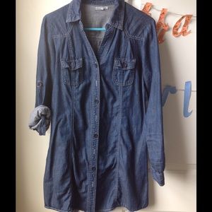 Charlotte Russe Chambray Shirt Dress