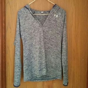 Blue Under Armour Lightweight Long sleeve hoodie-M
