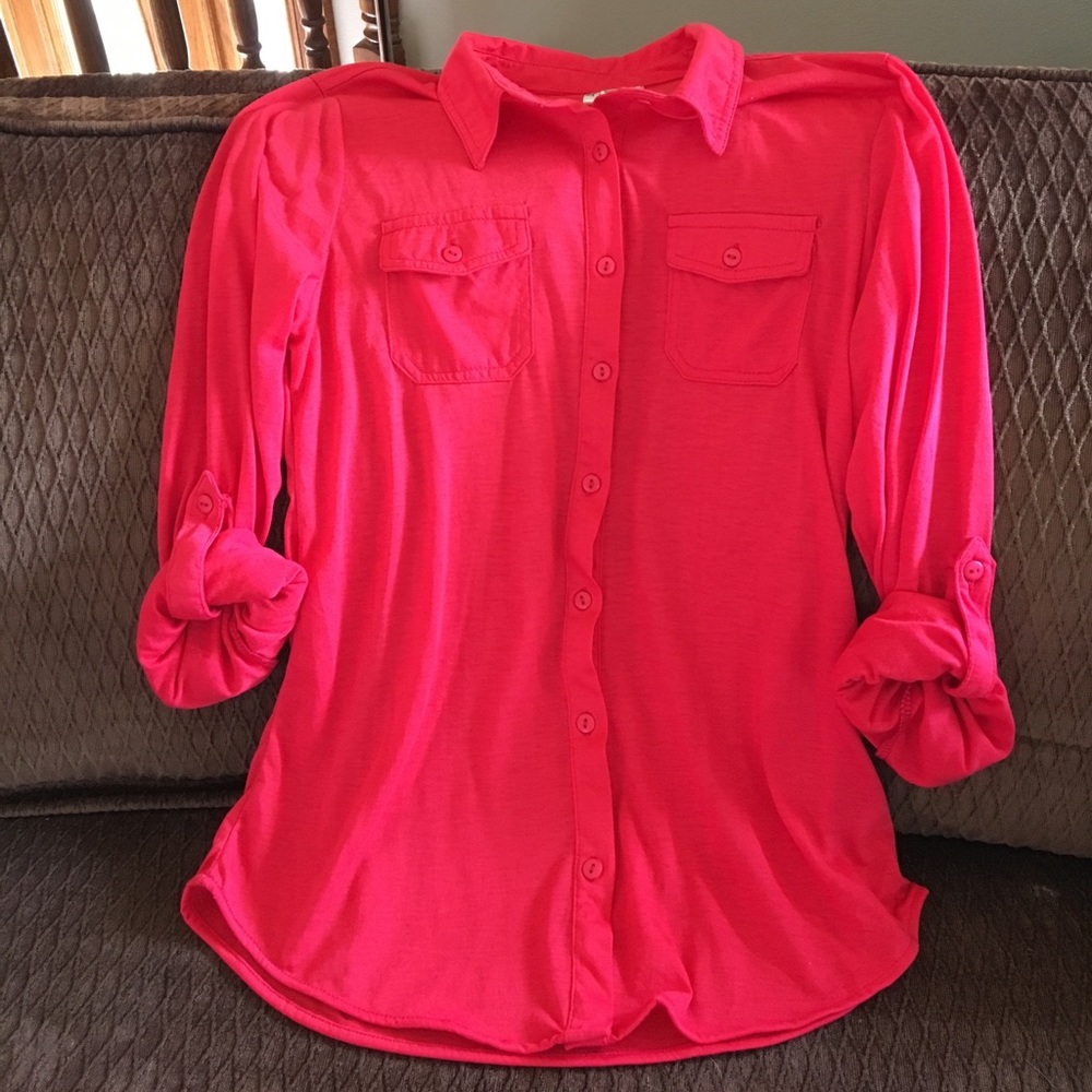 Red button up top