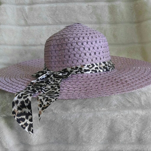 purple beach hat
