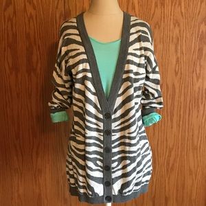 Fun Express zebra cardigan!