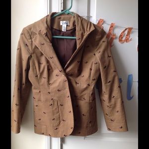 Lilly Pulitzer Corduroy Scotch Terrier Blazer