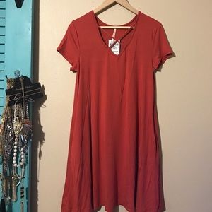 Boutique Bought! NWT Criss Cross TShirt Dress!
