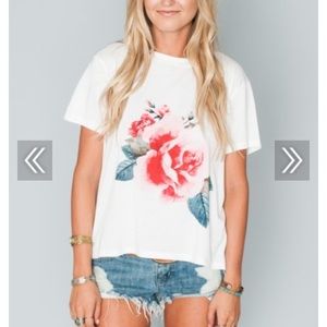 ISO SHOW ME YOUR MUMU COALSON TEE ROSE GRAPHIC