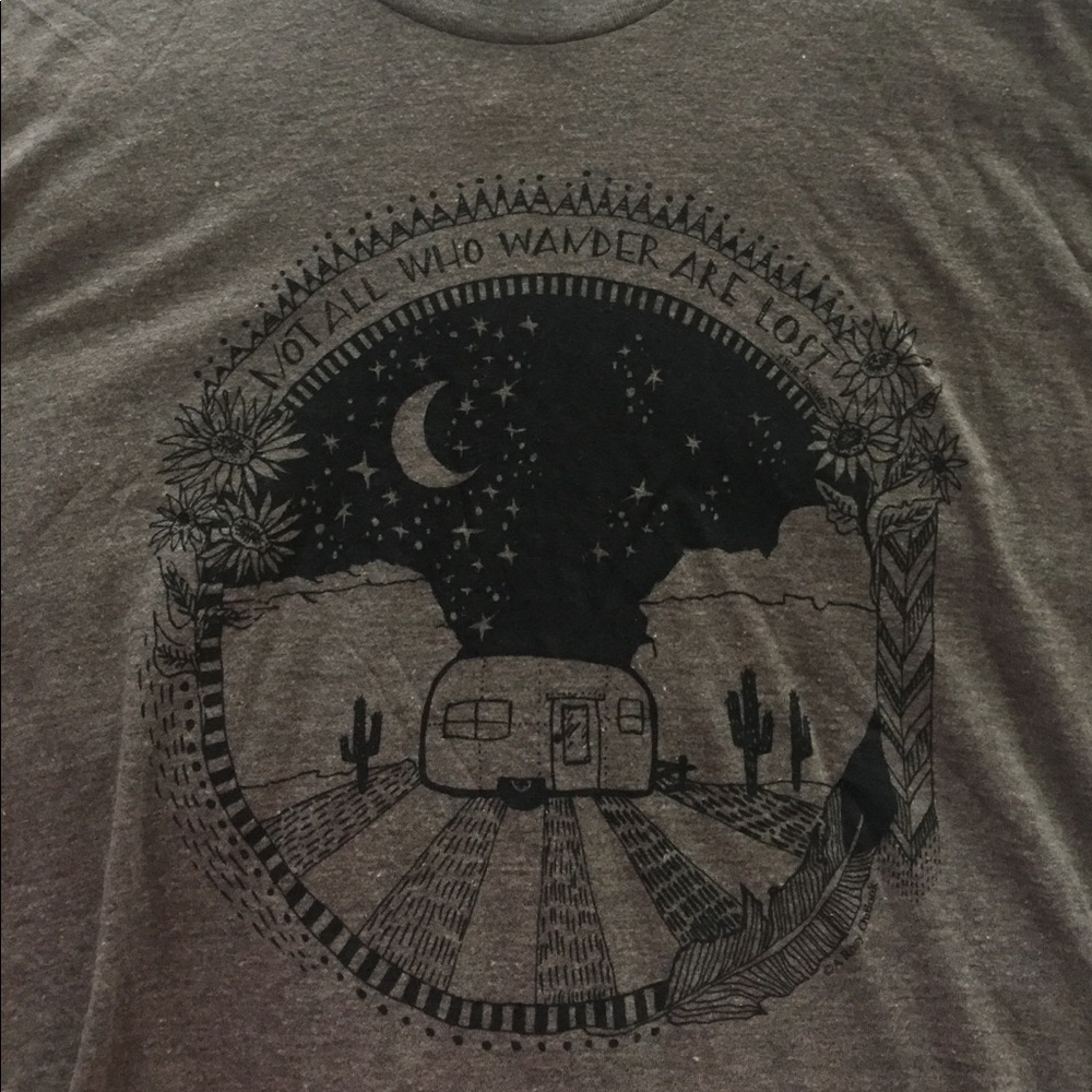 "Not all who wander are lost" tee