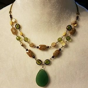 Lisa Sophia Double layer necklace and earrings