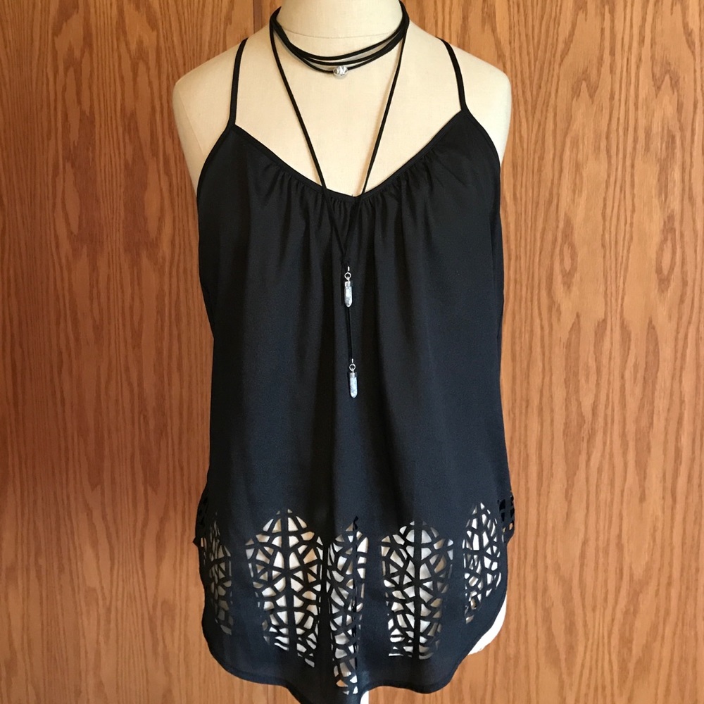 Sexy black tank top!