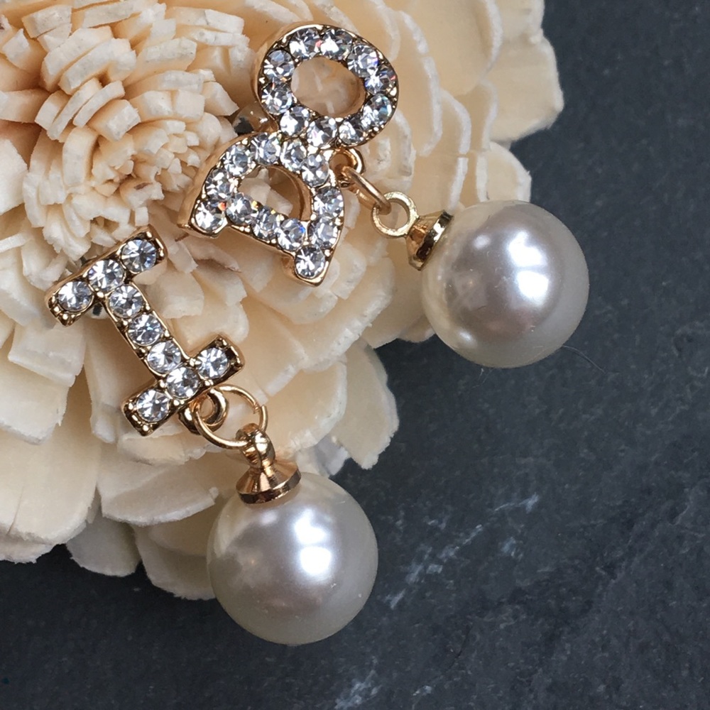 " I Do " wedding earrings