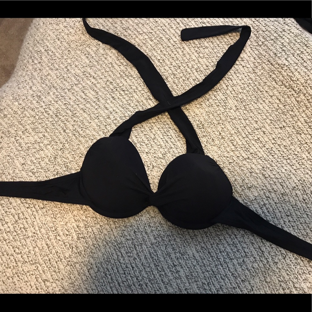 Black bikini top