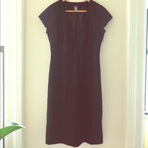 Black Wool JCrew work dress