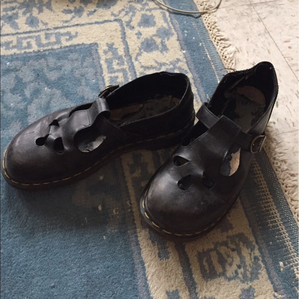 Dr Martens Vintage Leather Mary Jane Cutouts