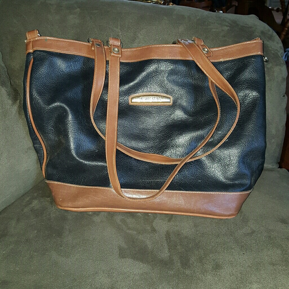 Ladies white stag handbag