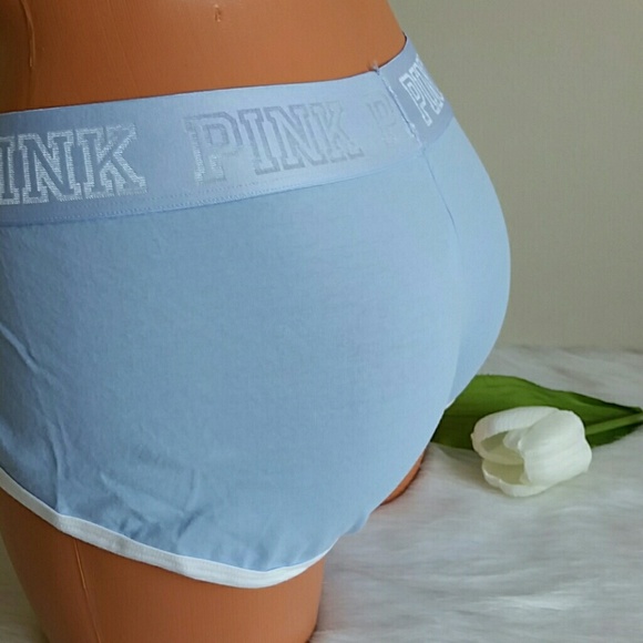 PINK VICTORIA'S SECRET LOGO BOYSHORT SIZE L. nwt - Picture 2 of 4
