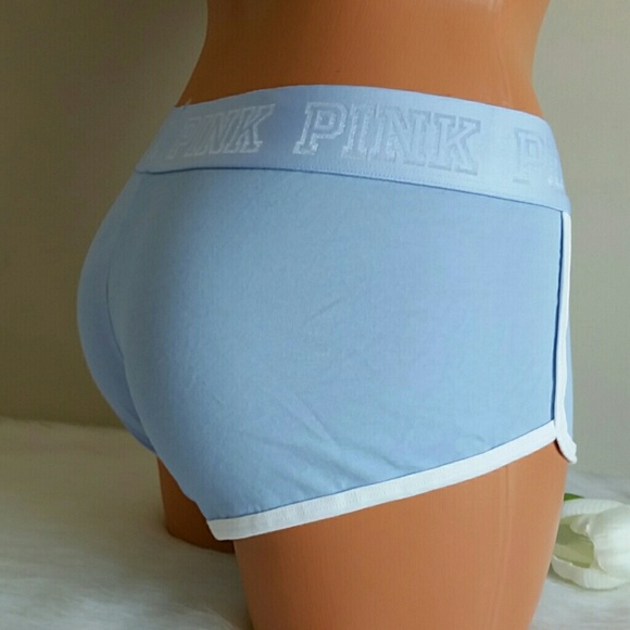 PINK VICTORIA'S SECRET LOGO BOYSHORT SIZE L. nwt - Picture 3 of 4