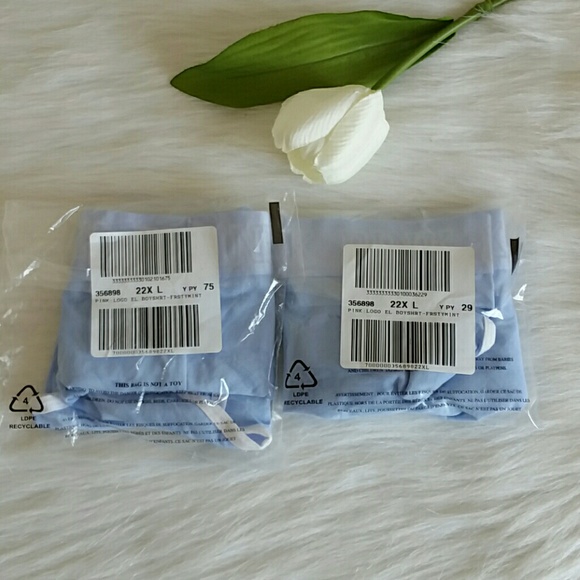 PINK VICTORIA'S SECRET LOGO BOYSHORT SIZE L. nwt - Picture 4 of 4