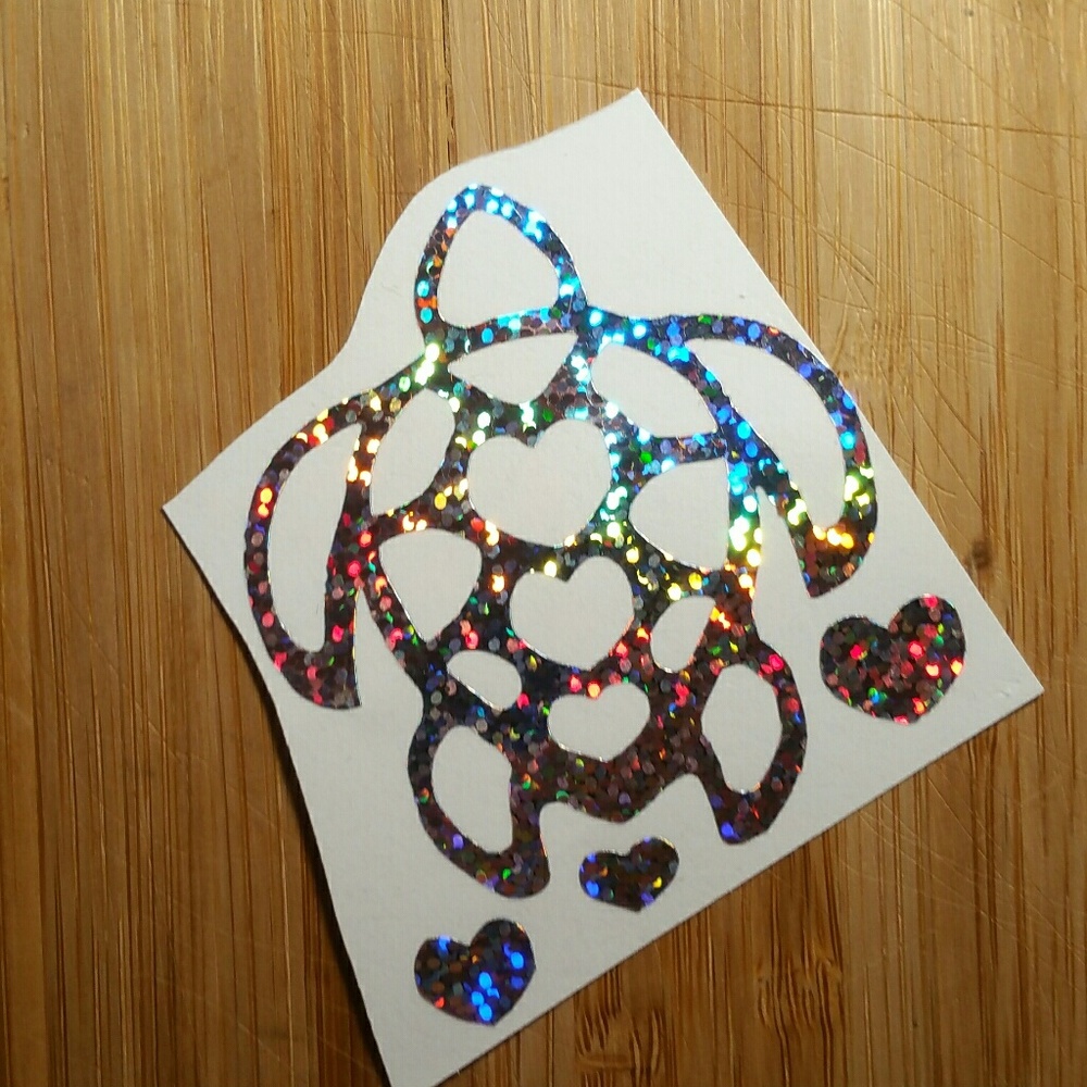3.5" Holographic Hearts Turtle ??