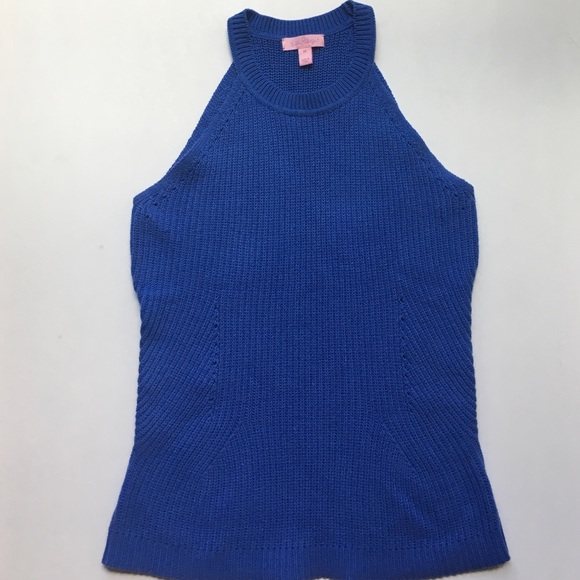 Lilly Pulitzer purple sweater halter top size M - Picture 1 of 3