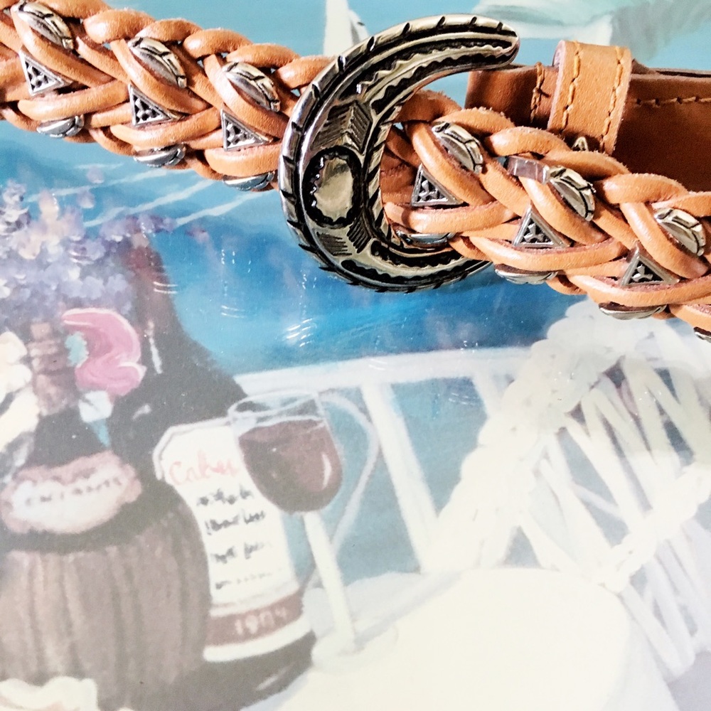 Vintage Omega leather belt