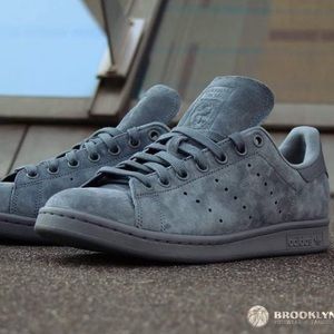 Adidas Stan Smith originals grey suede sneakers