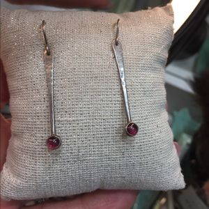 Wonderful Amber earrings in Sterling silver.