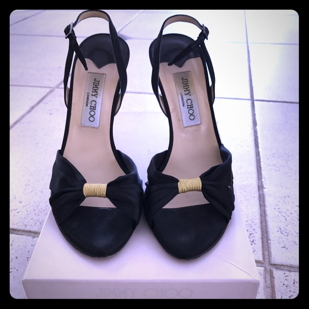 Jimmy Choo Size 10 (40) Black Stain Heel