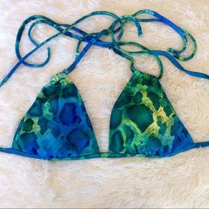 Guess Snake Pattern Bikini Top