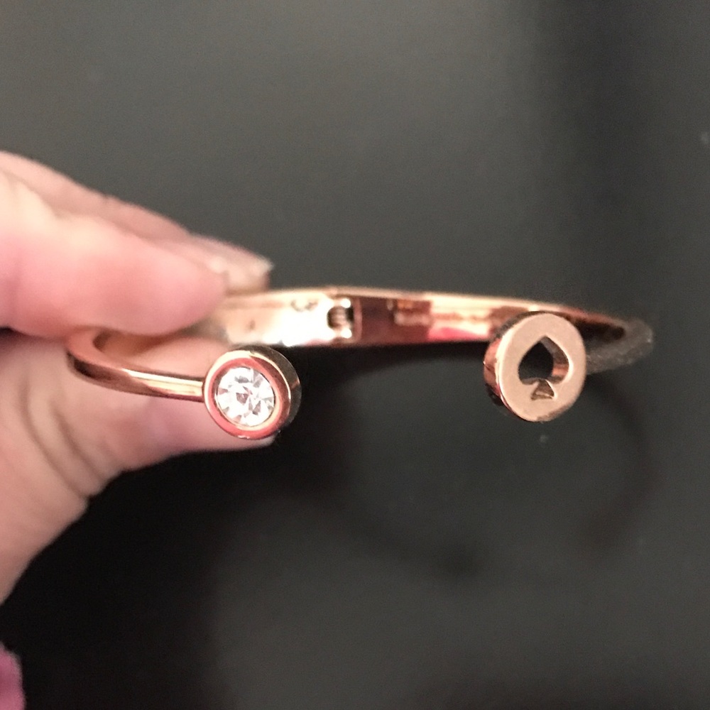 Kate Spade Rose Gold hinge bracelet