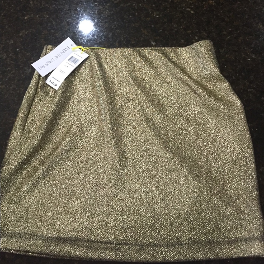 BCBGeneration Gold Skirt