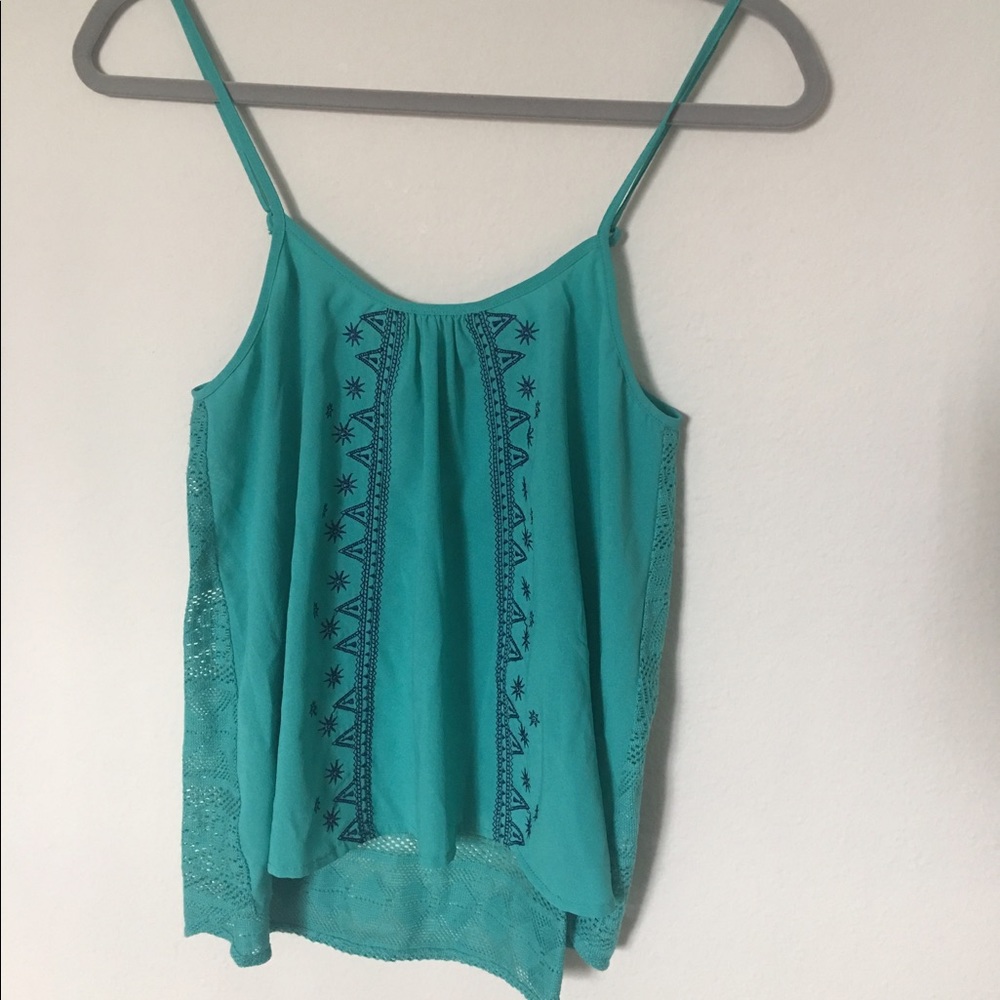 Turquoise tank top
