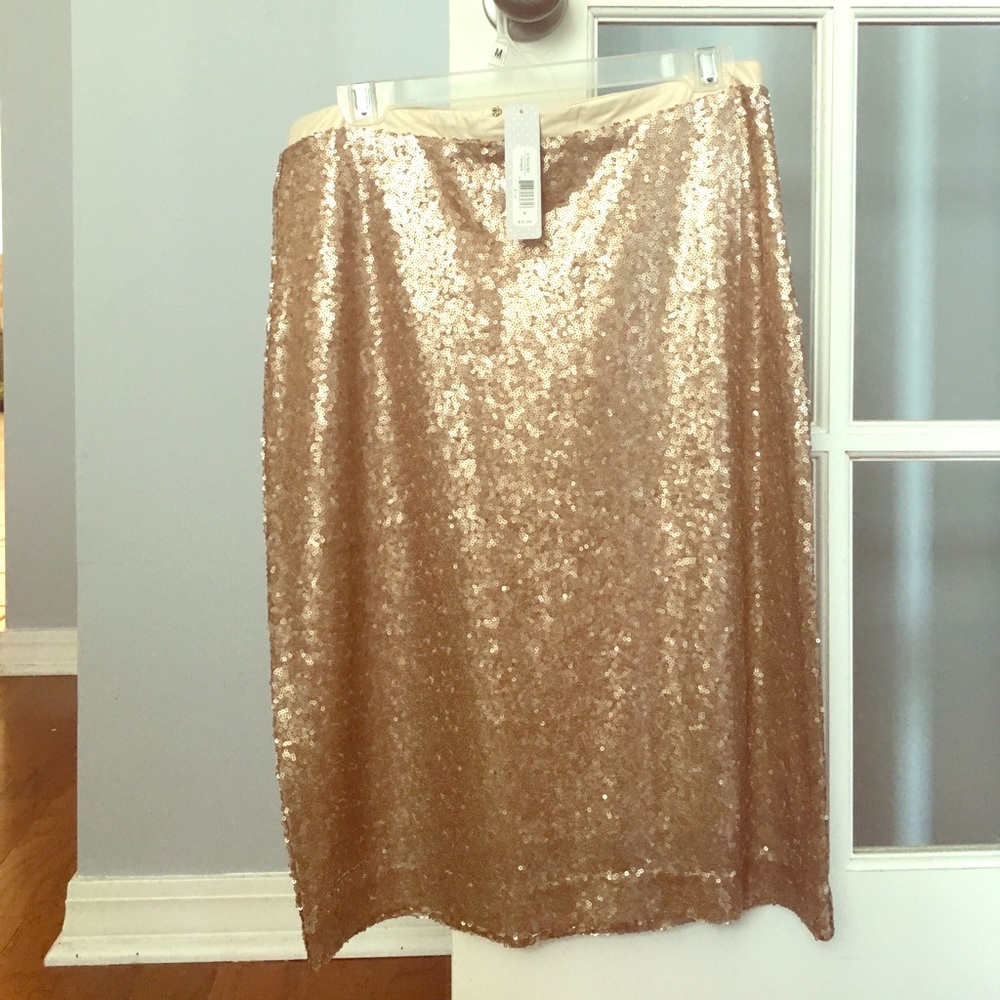 Gold Sequins Skirt. New With Tags!