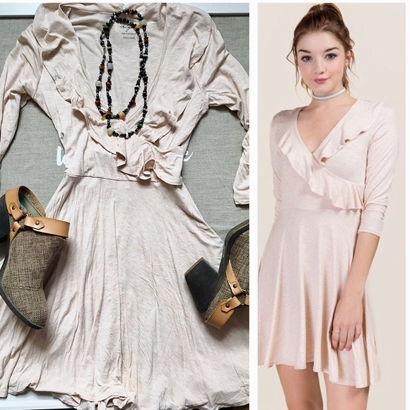 Francesca's Adorable Ruffle Dress - Picture 3 of 8