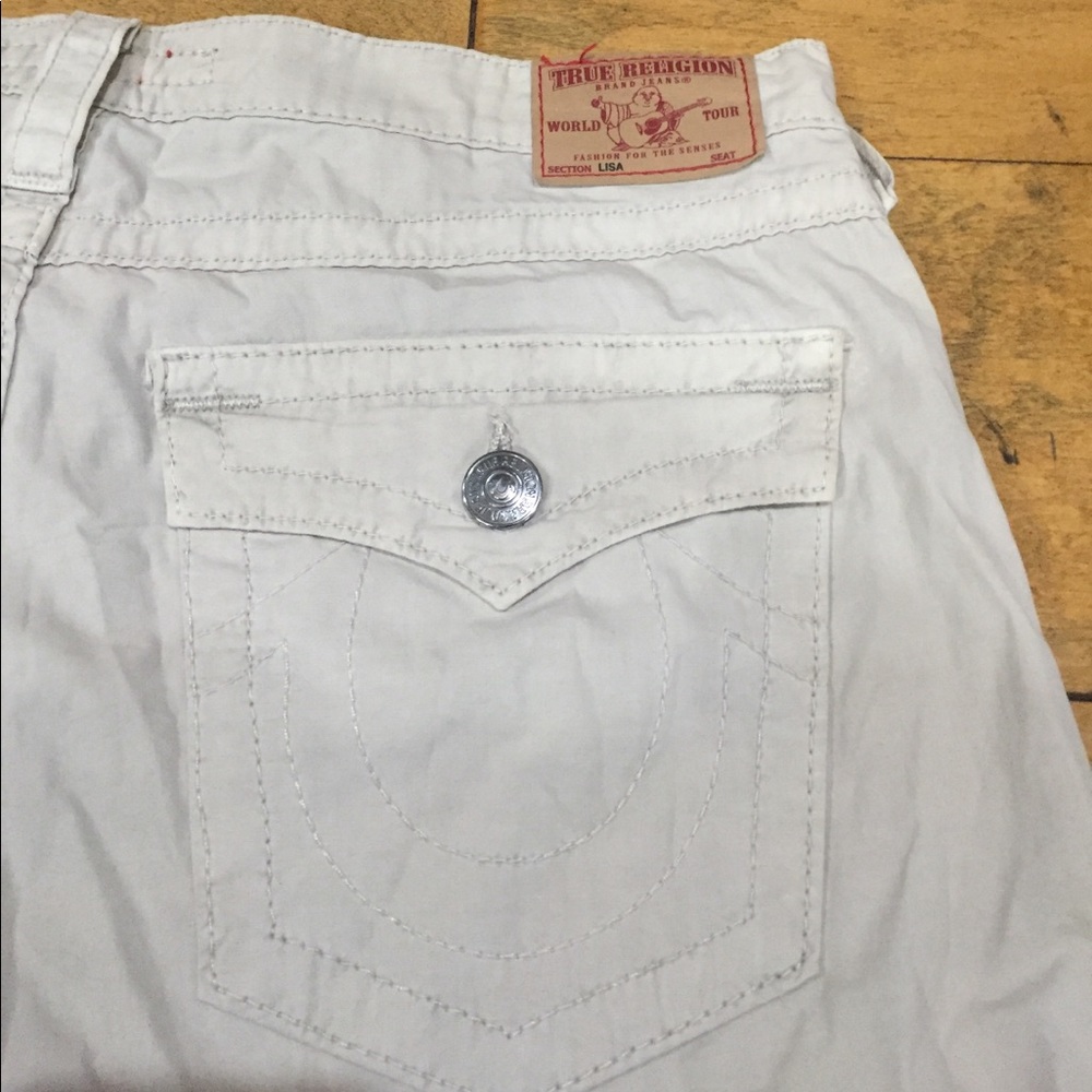 True Religion Cotton cropped pants