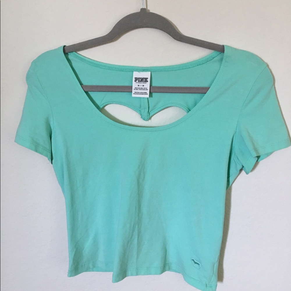 Teal shirt from pink