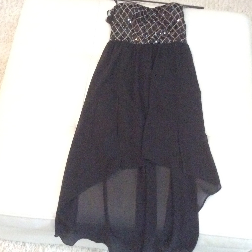 Marineblu medium high low dress