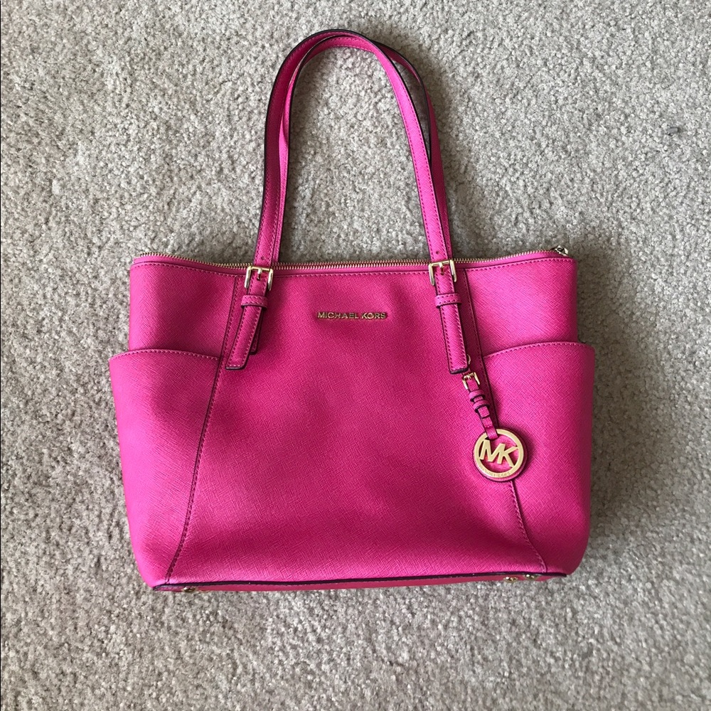 Michael Kors laptop bag pink