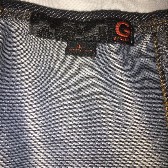 Guess blue jean dress. Size Large. - Picture 2 of 4