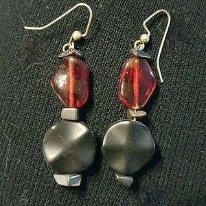Handmade red and black bead jewelry