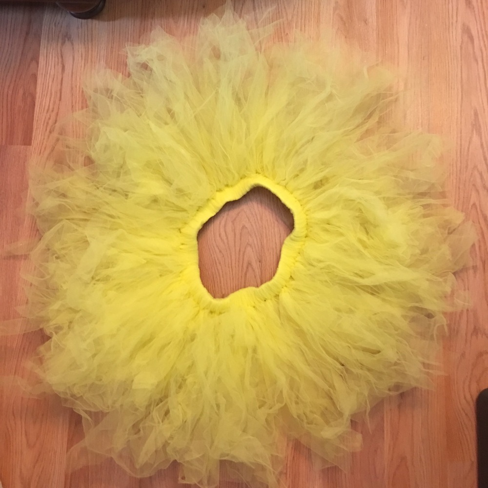 Handmade yellow tutu.