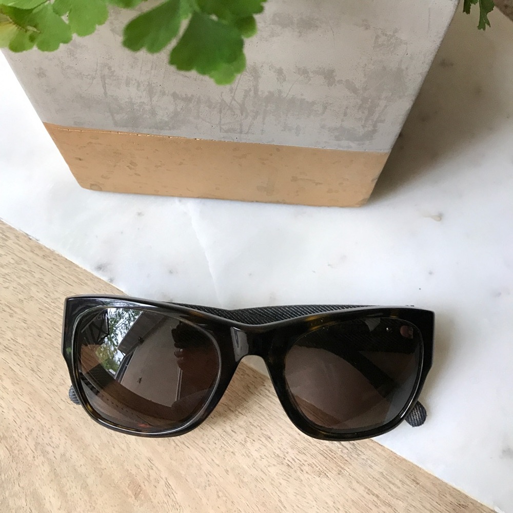 Chanel denim/tortoise shell sunglasses