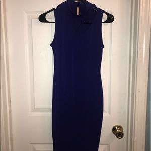 Royal Blue Cut-out Dress