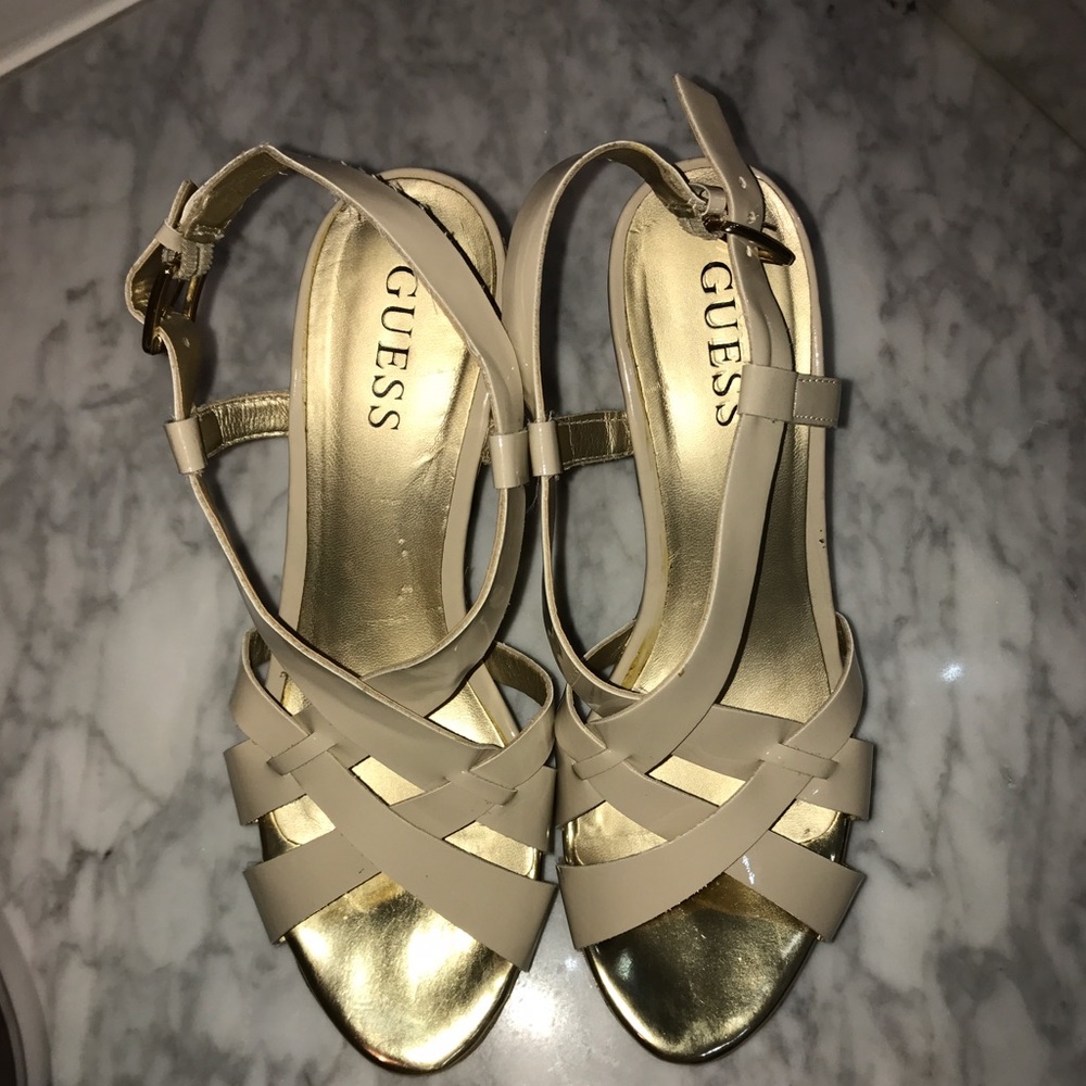 Guess Nude Wedge Sandal
