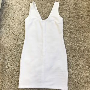 White bodycon dress