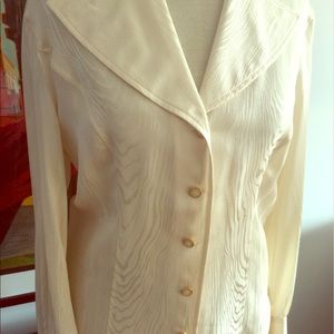 White silk blouse by Escada