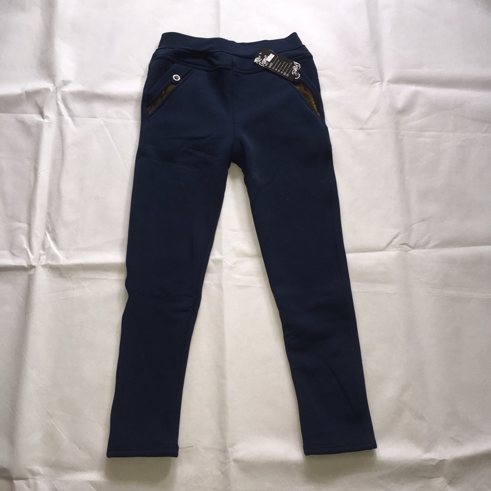 Fleece lined high waisted fashion leggings