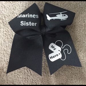 marine sister cheer bow
