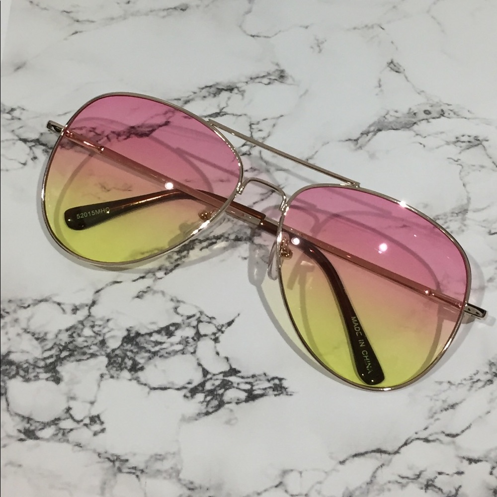 Ombré sunnies Pink & Yellow - Picture 4 of 8