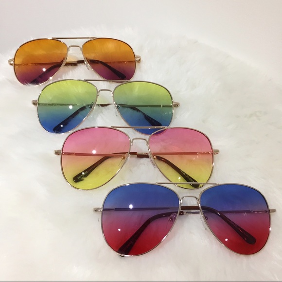 Ombré sunnies Pink & Yellow - Picture 2 of 8