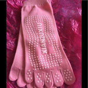 Pink toe socks