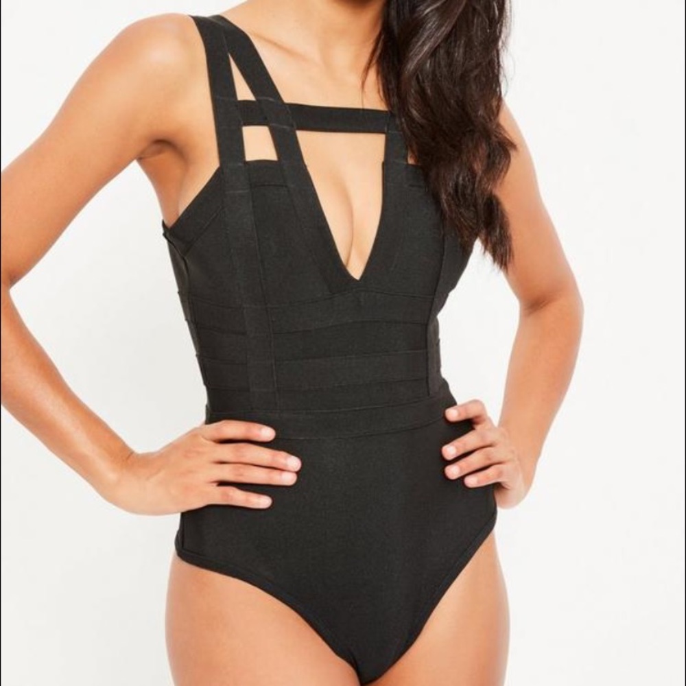 Black Bandage Bodysuit