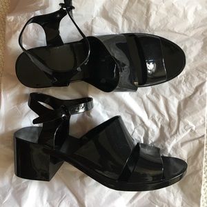 American Apparel Classic Jelly Heel Black